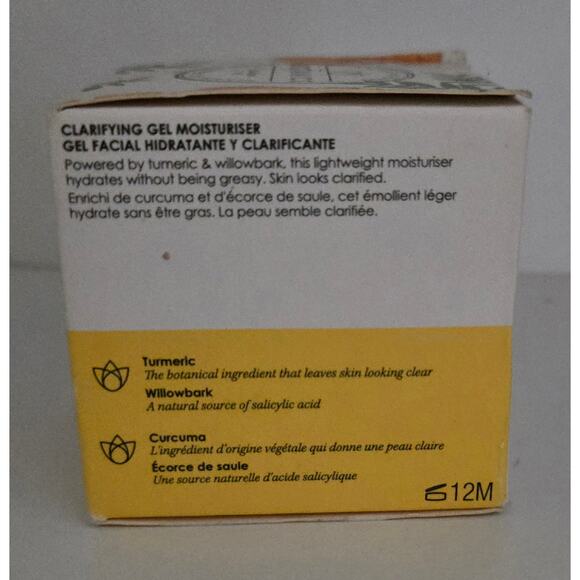 Botanics Clarifying Gel Moisturizer 1.69 Fl Oz with Tumeric and Willow Bark - Picture 2 of 11